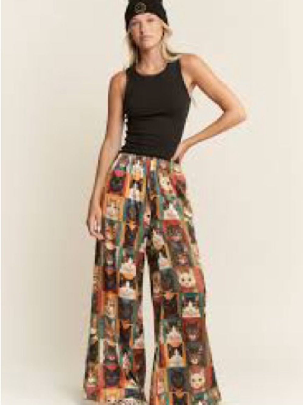 Wide-leg cat pants small Jade by Jane